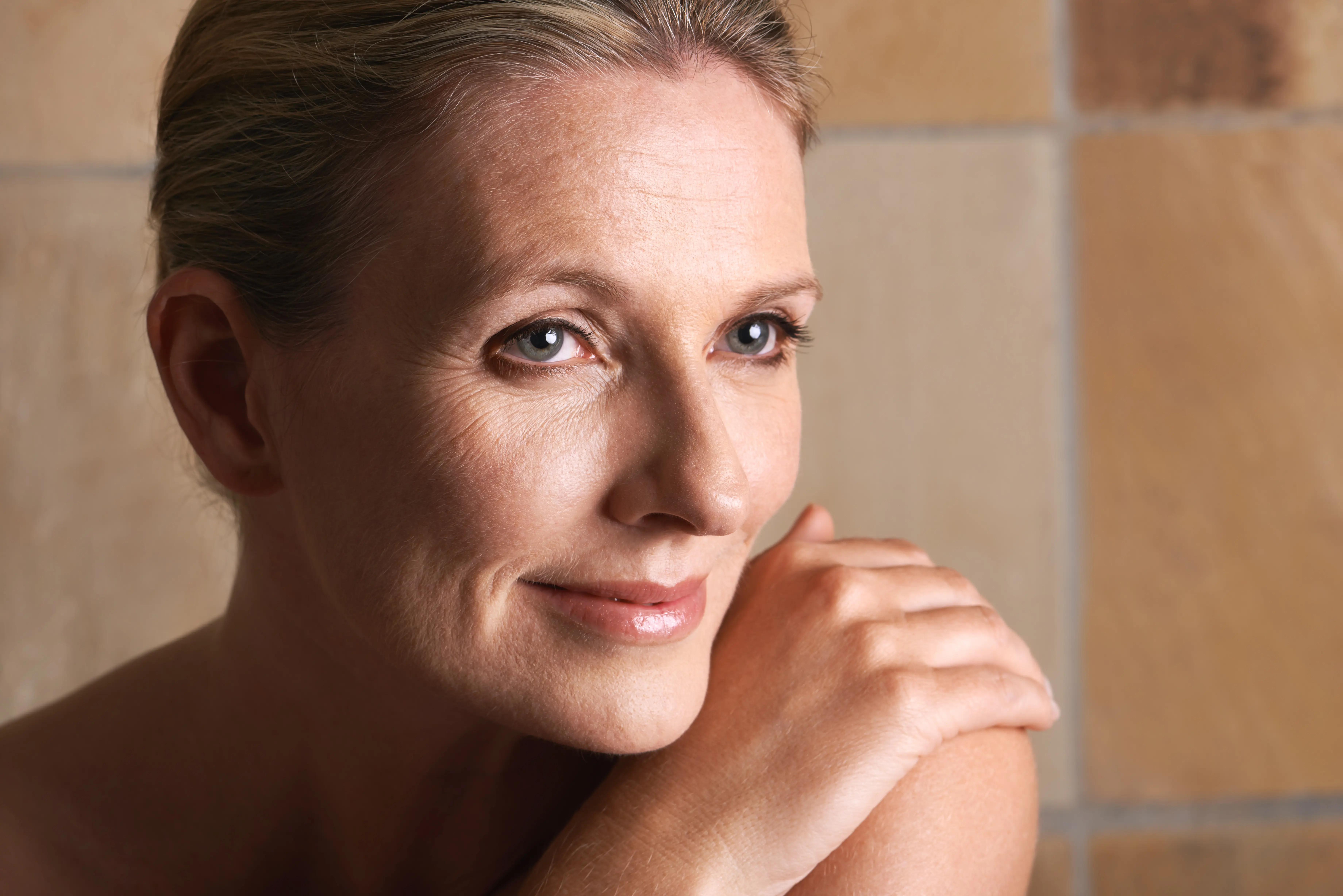 Woman taking a quiet moment to reflect and slow down